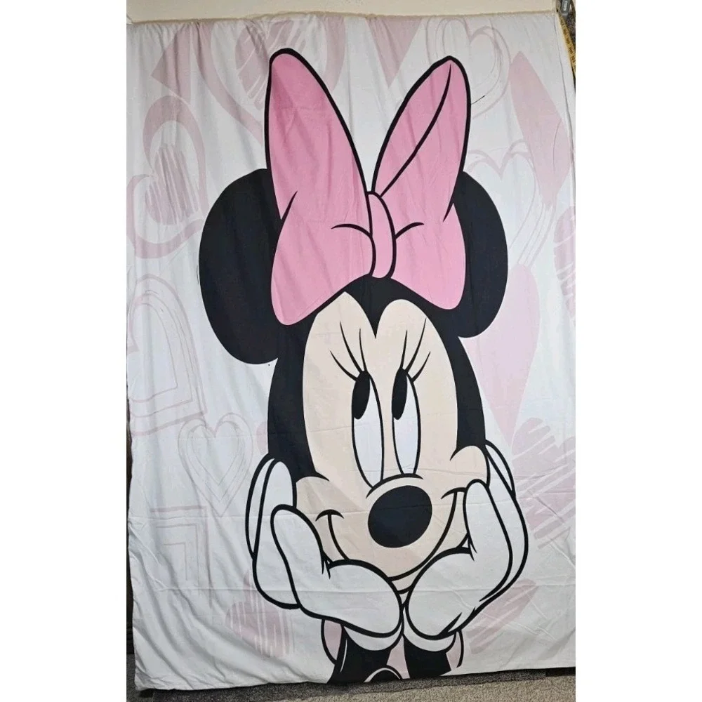 Minnie Mouse Duvet Cover With 2 Pillow Shams. 135cm x 200cm (XL FULL)